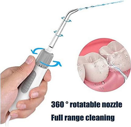 Electric Water Flosser, Cordless Dental Oral Irrigator - 3 Modes, 6 Tips (600ML, Waterproof Waterflosser)